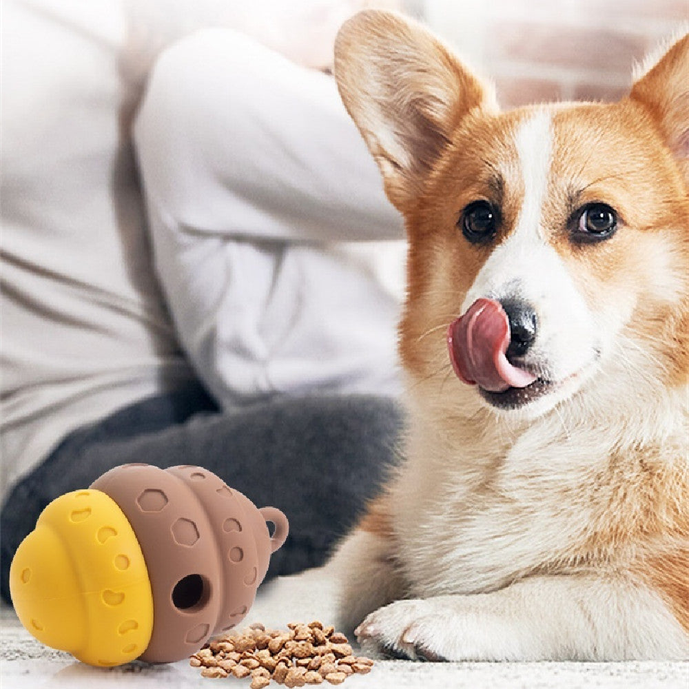 Pet Chew Toy Food Dispenser Anti Choke Ball