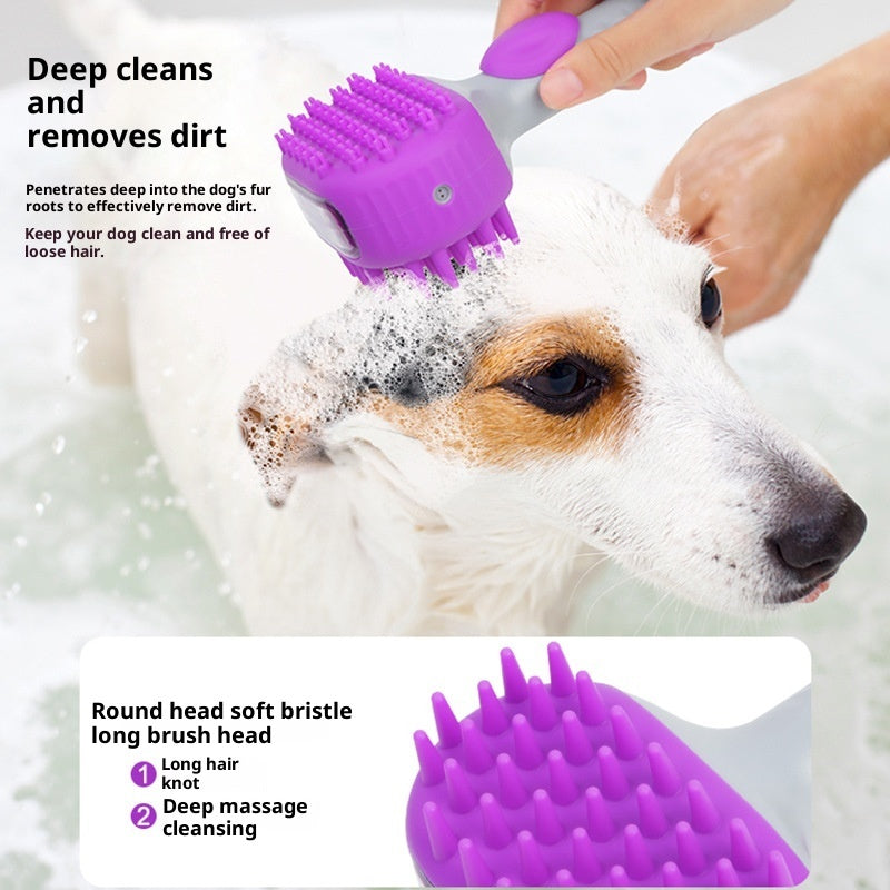 Pet Shower Brush Floating Hair Cleaning Bath Grooming Tool