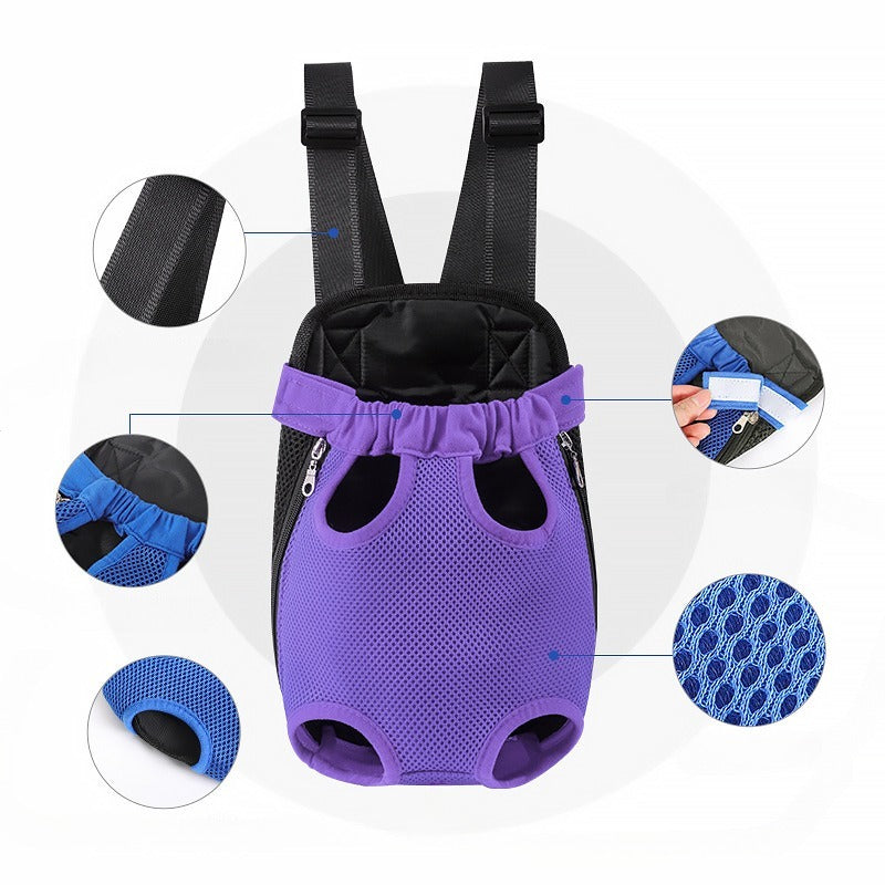 Breathable Adjustable Pet Carrier Backpack For Outdoor Travel