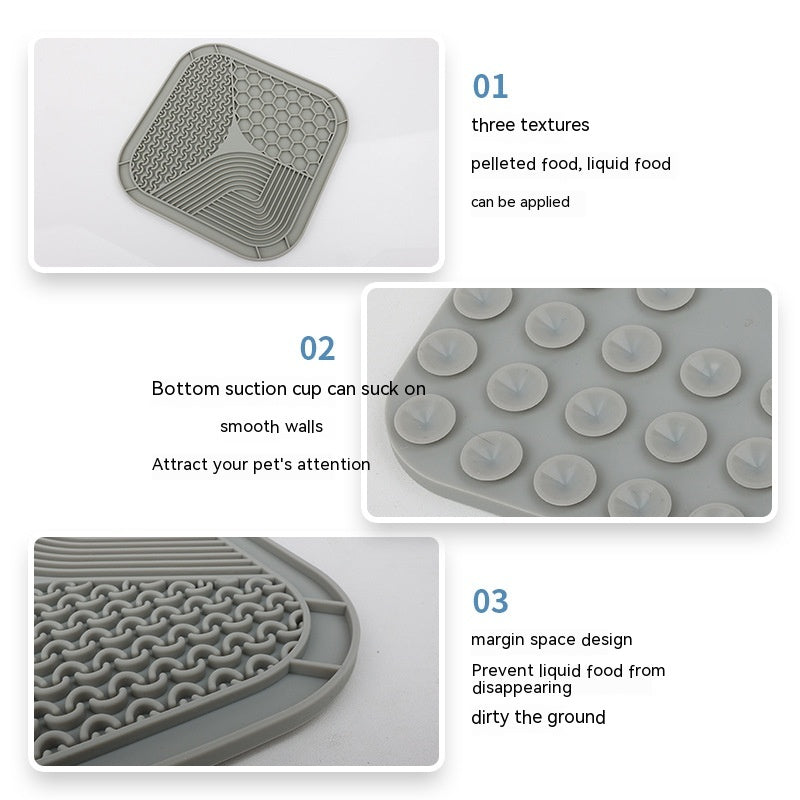 Pet Slow Feeding Anti Choking Licking Pad Bowl