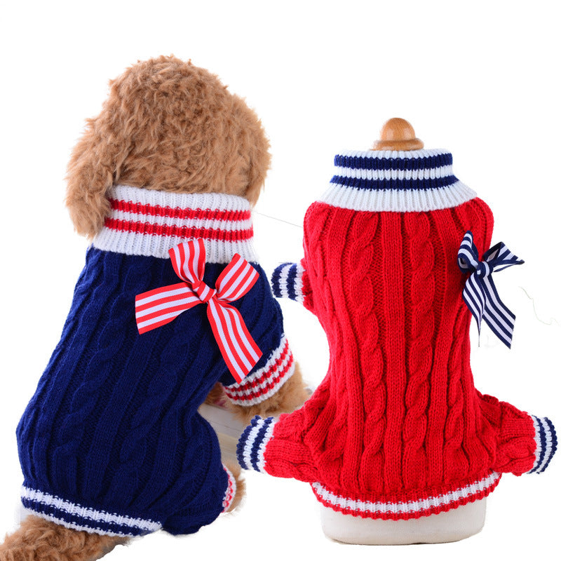Pet Warm Knitted Sweater Clothing Apparel