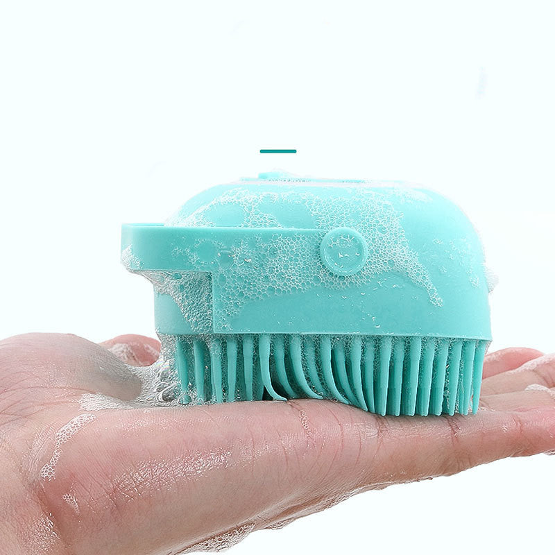 Pet Silicone Massage Bath Brush Grooming Cleaning Tool