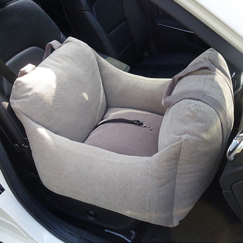Waterproof Portable Pet Car Carrier Seat Basket For Travel Safety