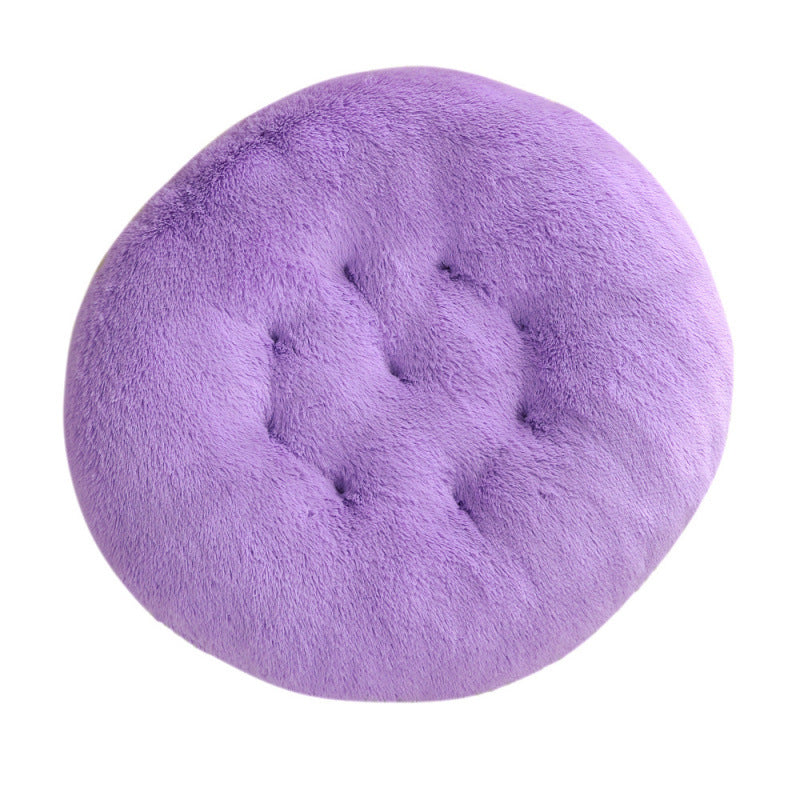 Plush Round Pet Bed Warm Sleeping Mat For Comfort Rest