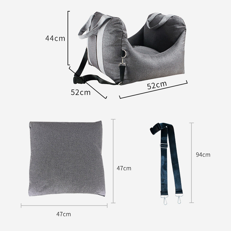 Detachable Washable Portable Pet Car Seat Carrier For Travel