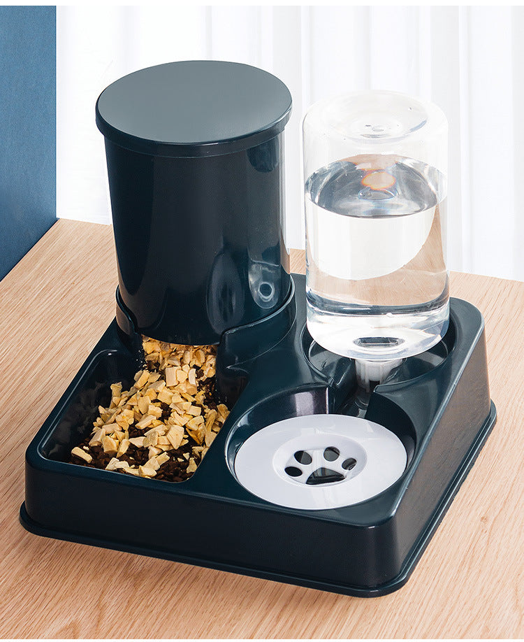 Automatic Pet Feeding Bowl Combined Food And Water Dispenser