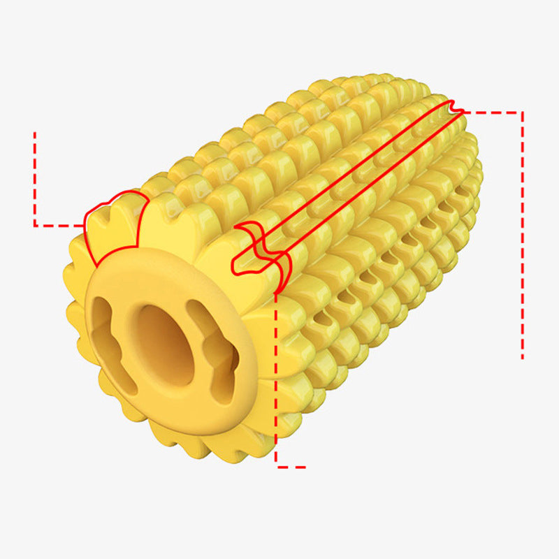 Pet Corn Shape Chew Resistant Molar Stick Toy