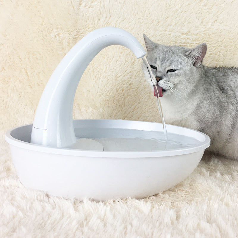 Pet Drinking Water Flowing Fountain Feeding Bowl