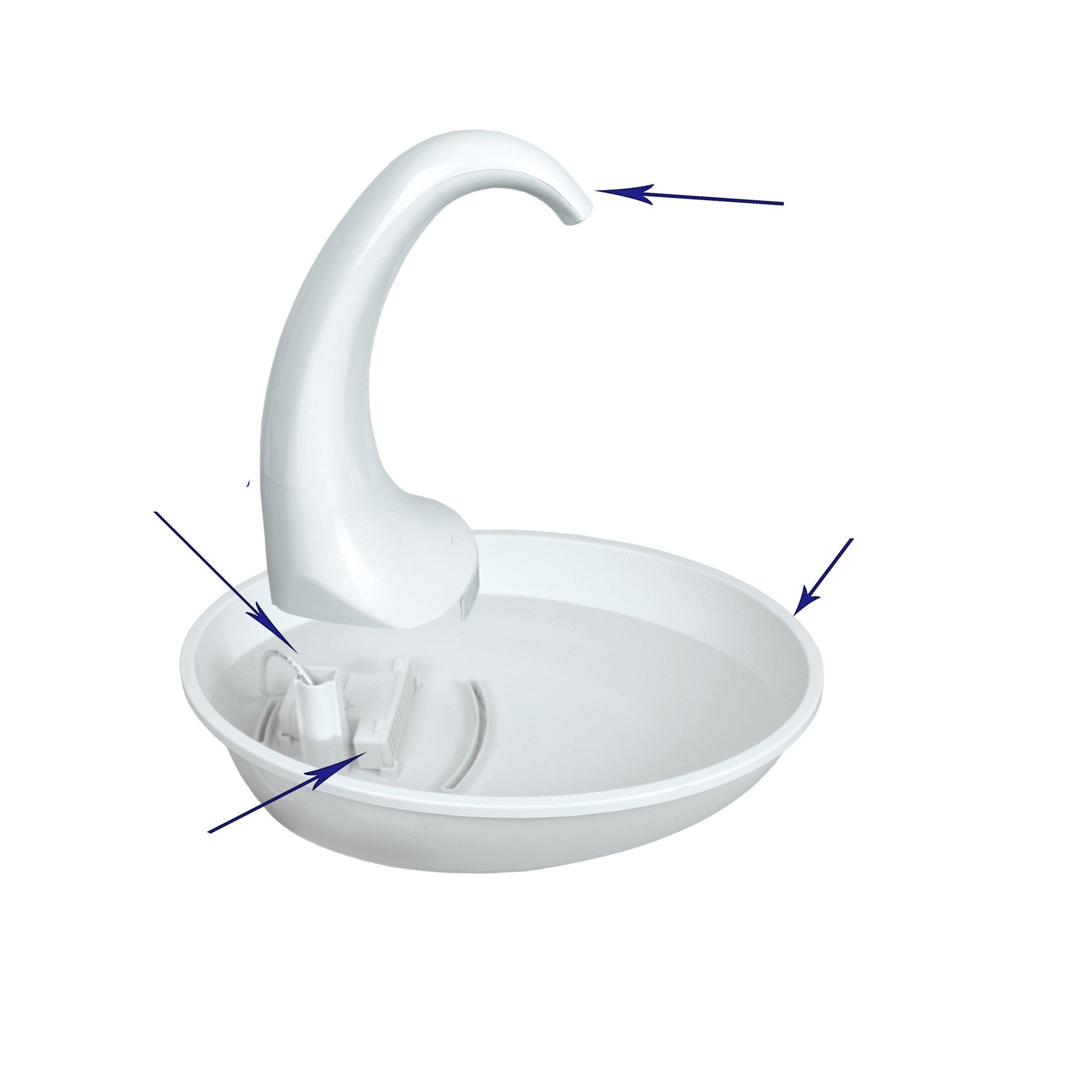 Pet Drinking Water Flowing Fountain Feeding Bowl