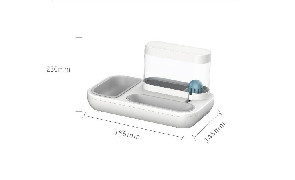 Pet Automatic Drinking Fountain 1.5L Capacity Feeding Water Bowl