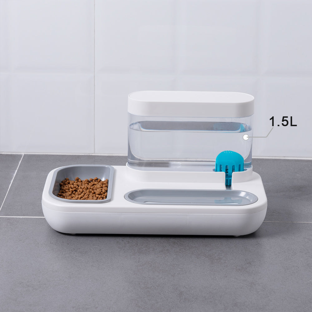 Pet Automatic Drinking Fountain 1.5L Capacity Feeding Water Bowl
