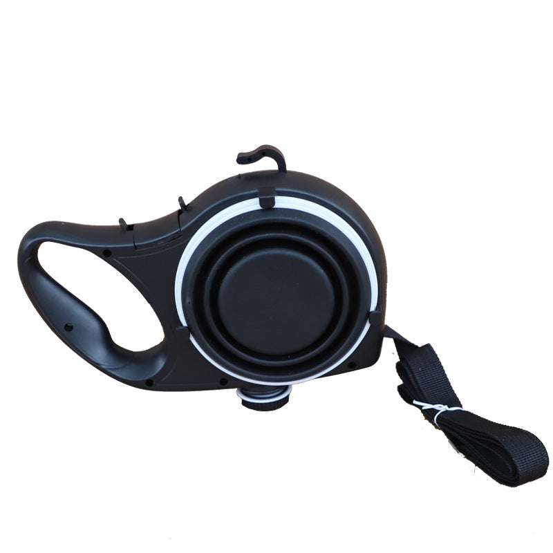 Portable Multifunctional Pet Leash Water Bottle Carrier Walking Strap