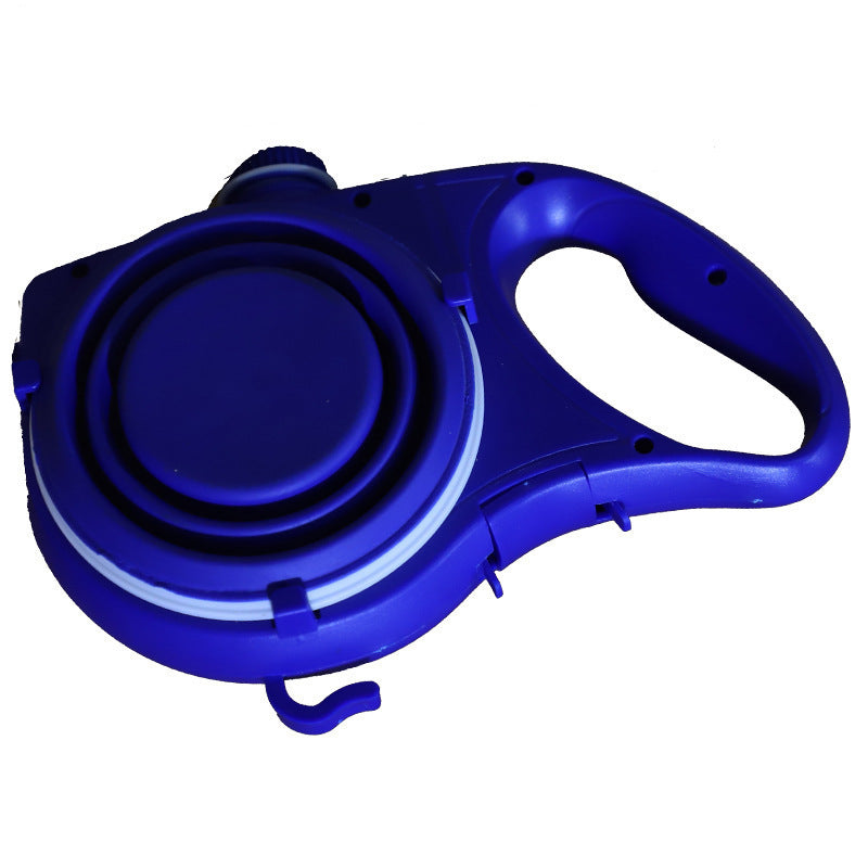Portable Multifunctional Pet Leash Water Bottle Carrier Walking Strap