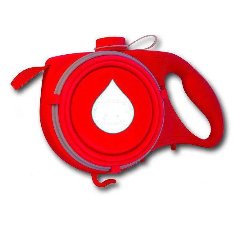 Portable Multifunctional Pet Leash Water Bottle Carrier Walking Strap