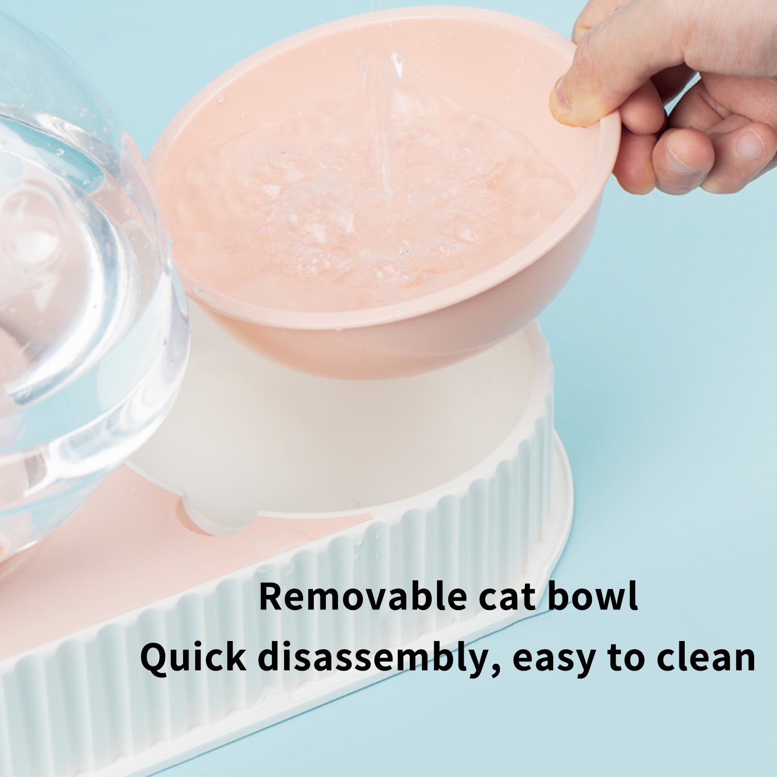 Automatic Pet Water Feeder Plastic Drinking Bowl Self Filling System