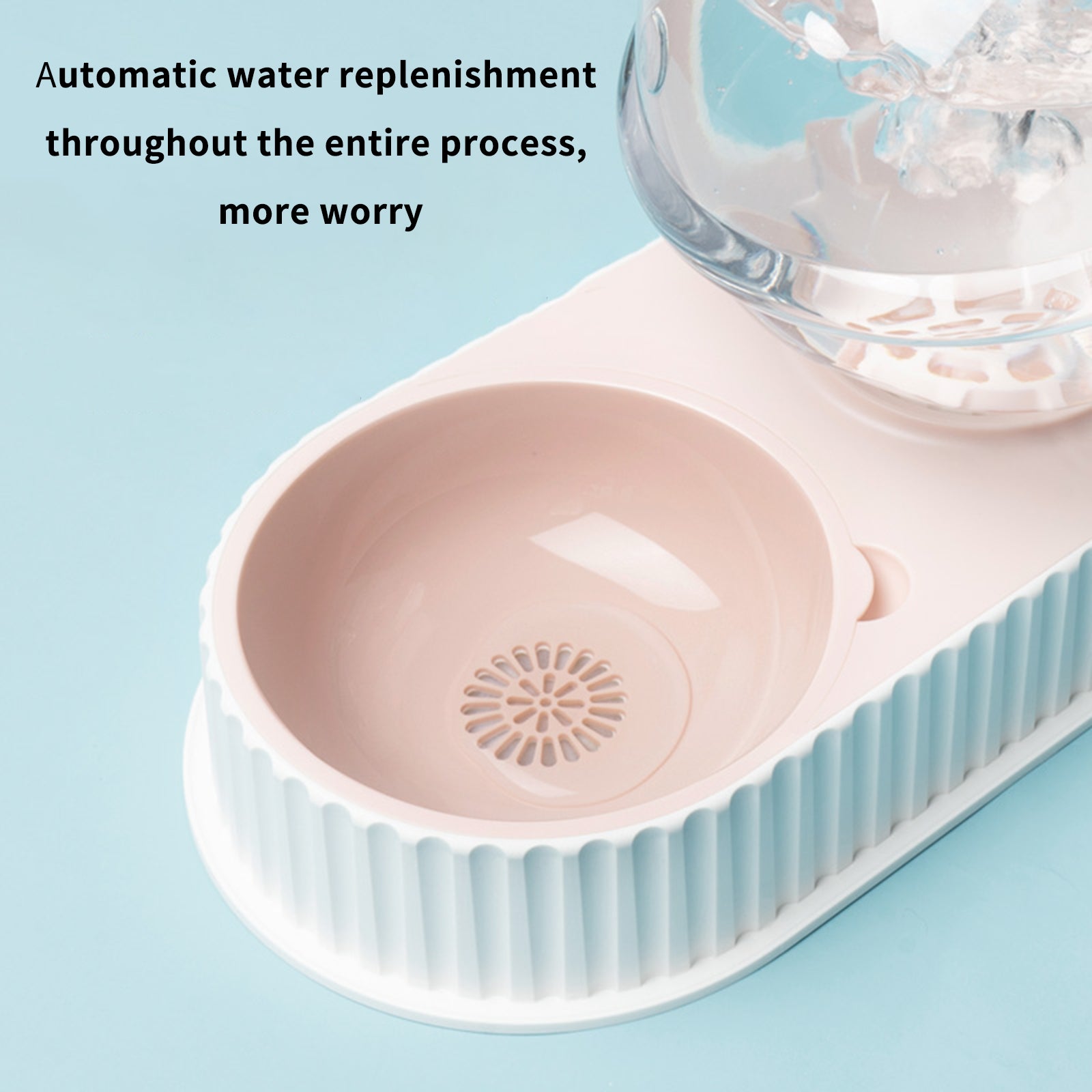 Automatic Pet Water Feeder Plastic Drinking Bowl Self Filling System