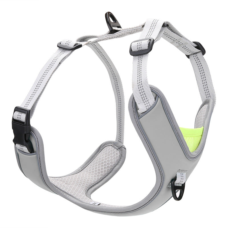 Adjustable Pet Chest Back Strap Outdoor Trekking Leash