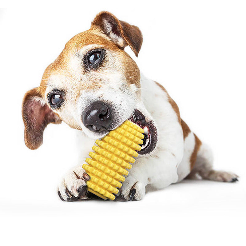 Pet Corn Shape Chew Resistant Molar Stick Toy