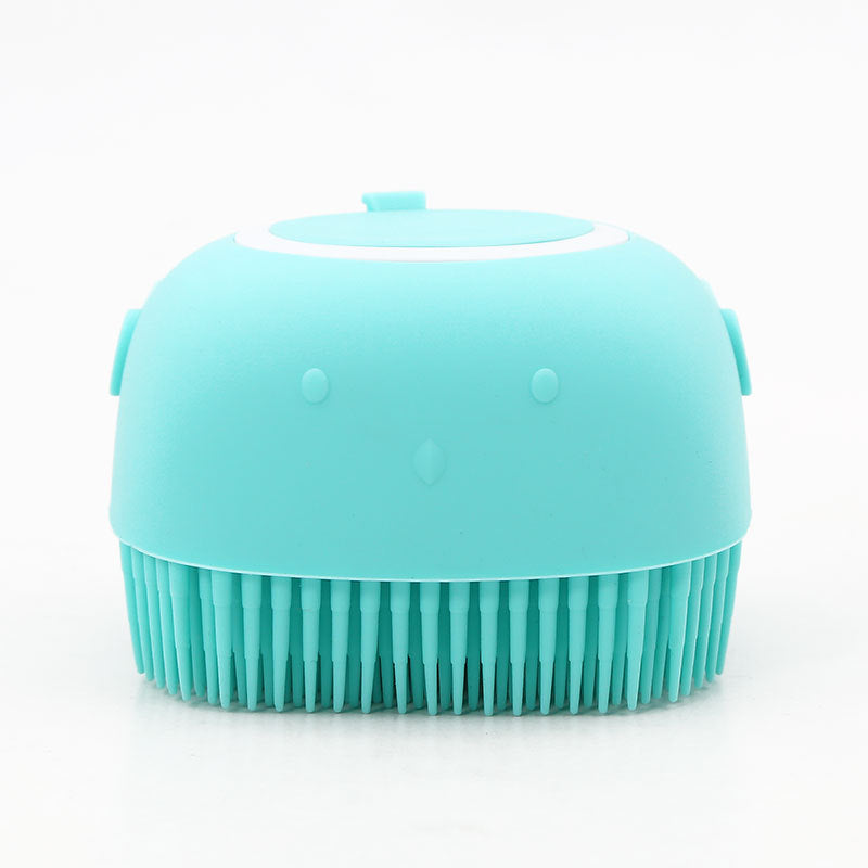 Pet Silicone Massage Bath Brush Grooming Cleaning Tool