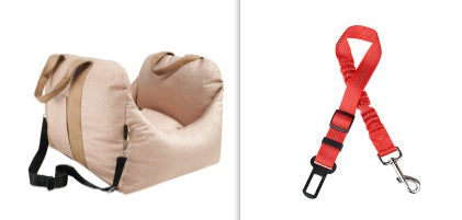 Waterproof Portable Pet Car Carrier Seat Basket For Travel Safety