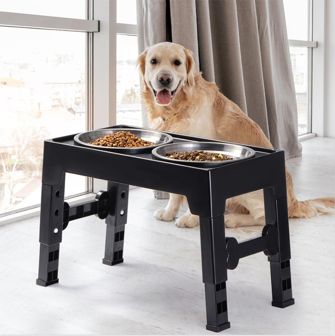 Elevated Pet Feeding Bowl Neck Support Anti Tumble Large Medium Pet Dish