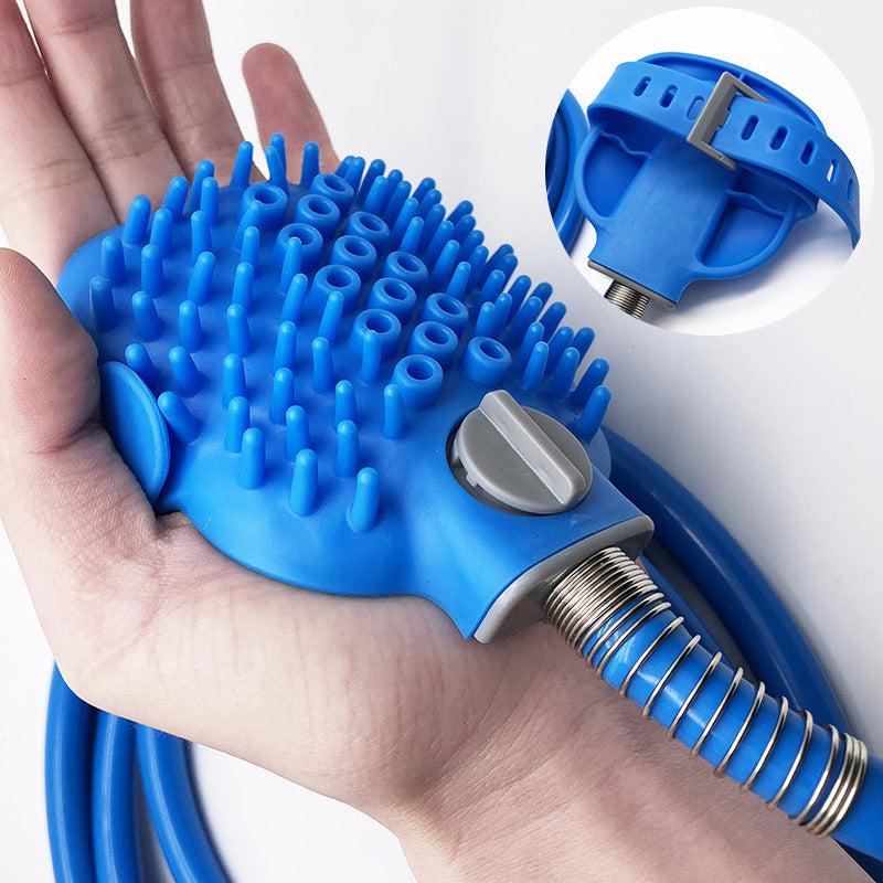 Pet Outdoor Bath Shower Cleaning Brush Grooming Tool