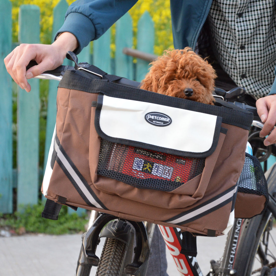 Removable Pet Bicycle Front Basket Carrier For Small Pets