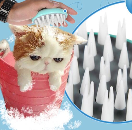 Pet Massage Bath Brush Grooming Shower Cleaning Comb Tool