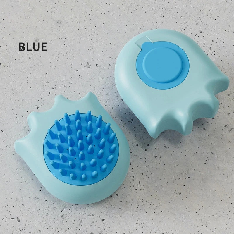 Pet Bath Massage Brush Shampoo Box Grooming Cleaning Comb
