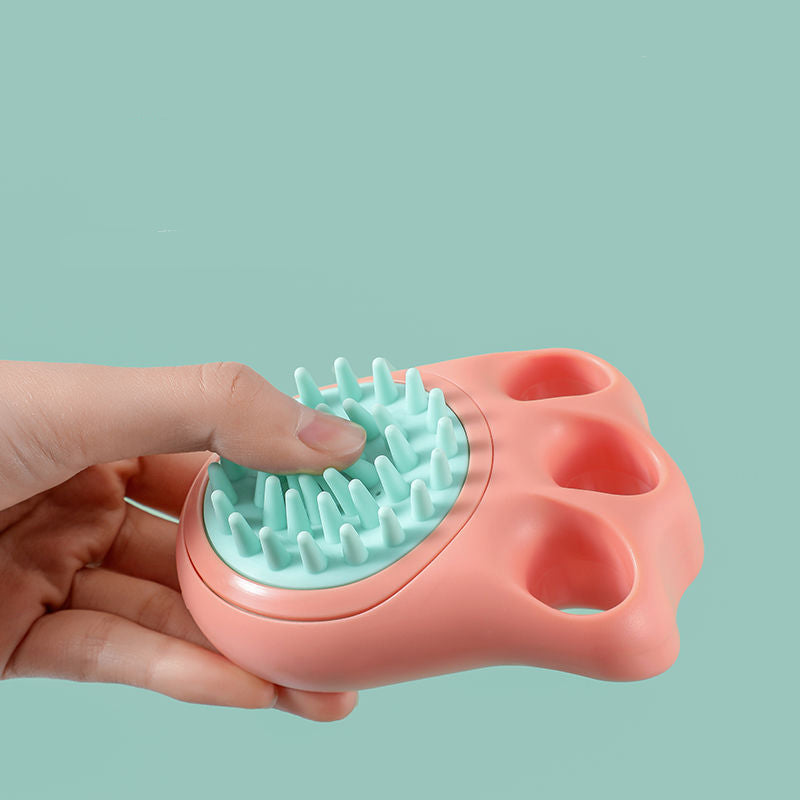 Pet Claw Bath Massage Brush Grooming Comb Cleaning Tool