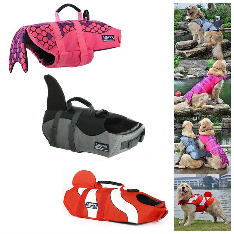 Pet Life Jacket Swimming Suit Outdoor Safety Vest