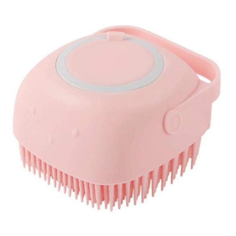 Pet Silicone Massage Bath Brush Grooming Cleaning Tool