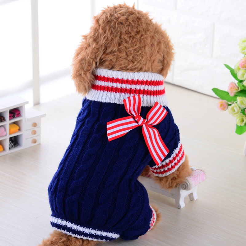 Pet Warm Knitted Sweater Clothing Apparel