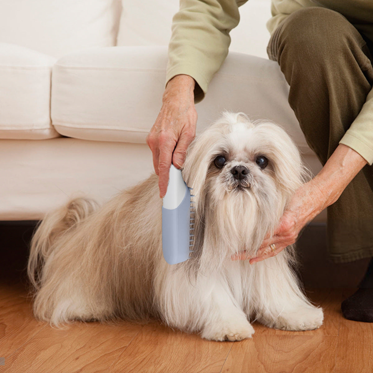 Silicone Pet Massage Grooming Brush For Fur Removal And Cleaning