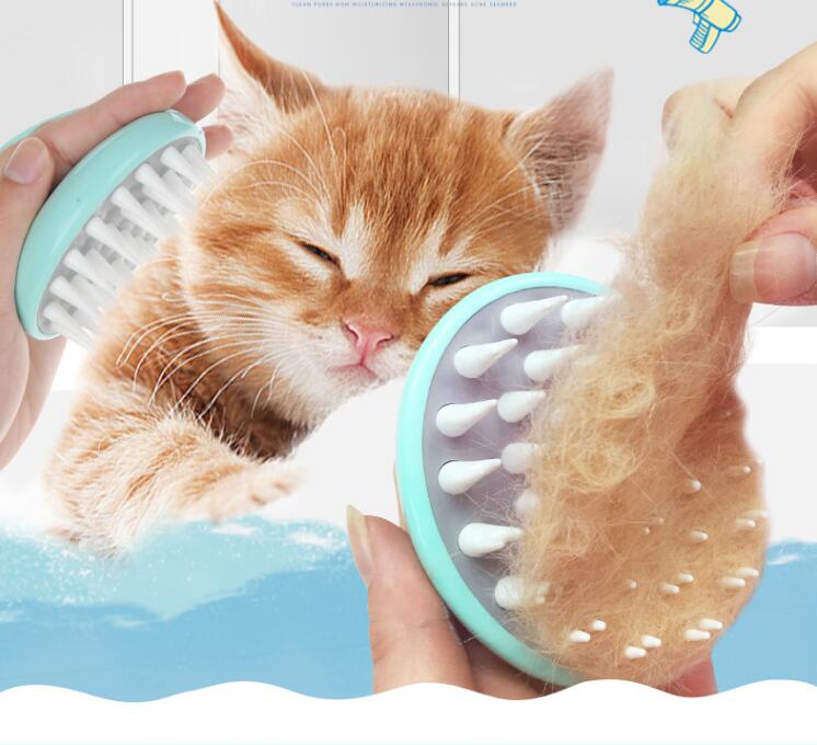 Pet Massage Bath Brush Grooming Shower Cleaning Comb Tool