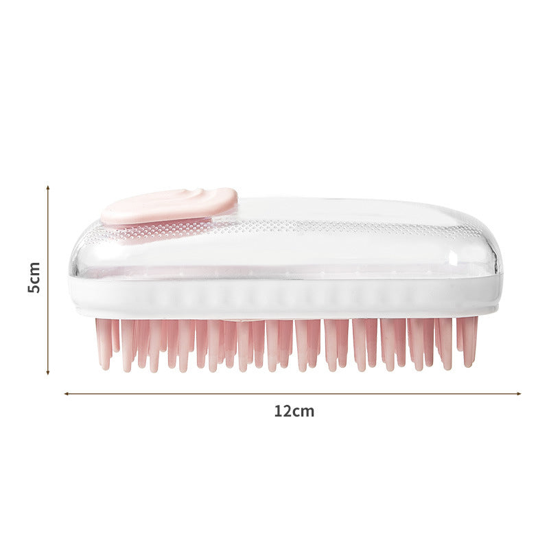 Silicone Pet Bath Massage Brush Foam Cleaning Grooming Tool