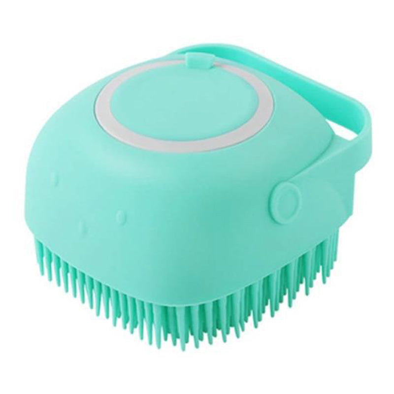Pet Silicone Massage Bath Brush Grooming Cleaning Tool