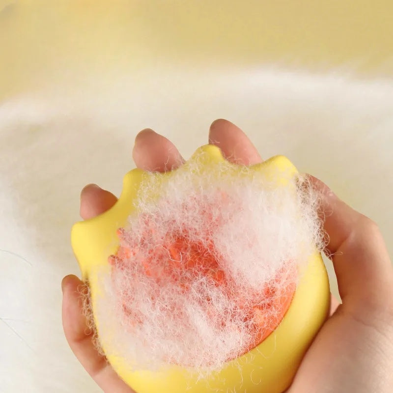 Pet Bath Massage Brush Shampoo Box Grooming Cleaning Comb