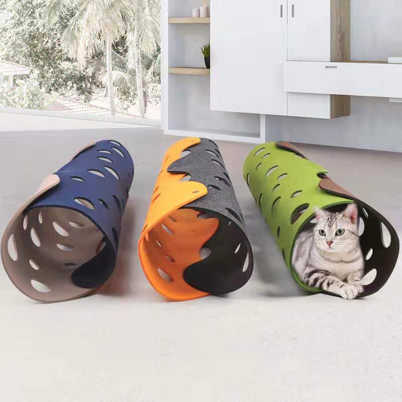 Removable Felt Pet Tunnel Toy Interactive Play Activity