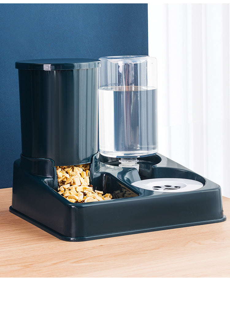 Automatic Pet Feeding Bowl Combined Food And Water Dispenser