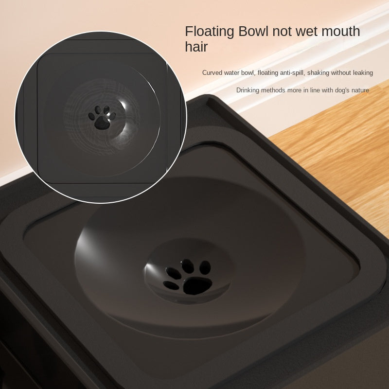 Adjustable Height Pet Double Bowl Stainless Stand Food Water Feeder