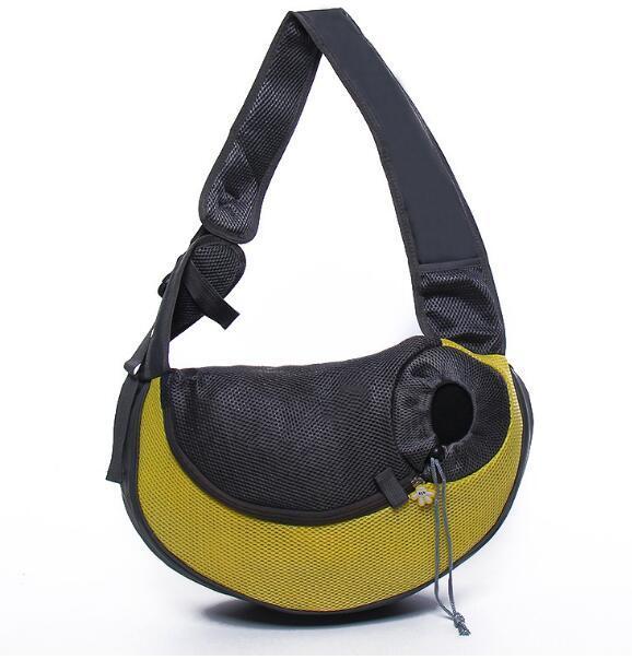 Outdoor Travel Mesh Oxford Pet Carrier Sling Shoulder Bag