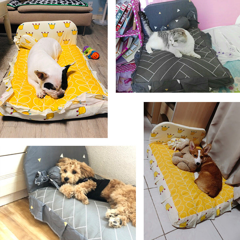 Plush Teddy Style Small Pet Bed For Comfortable Rest