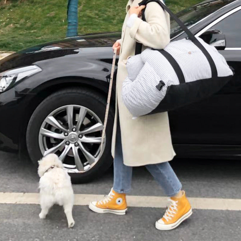 Portable Pet Travel Safety Car Carrier For Secure Transport