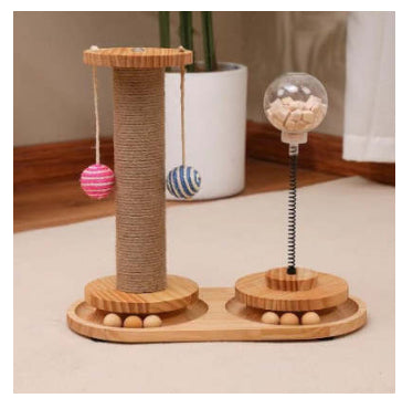 Pet Treat Dispenser Catnip Spring Slow Feeder Toy
