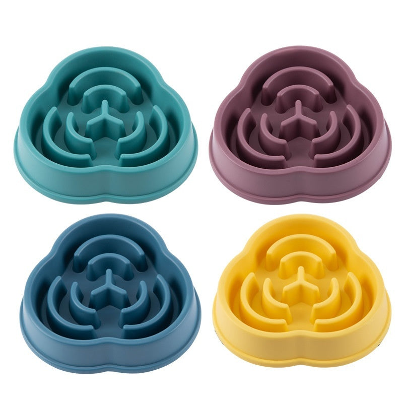 Pet Slow Feeding Anti Choke Anti Skid Bowl