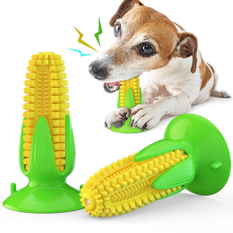 Pet Corn Shape Chew Resistant Molar Stick Toy