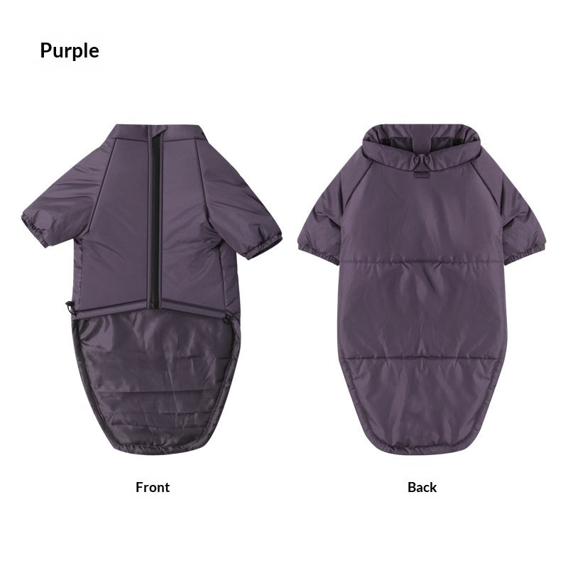 Pet Cotton Two Leg Jacket Warm Clothing Outfit