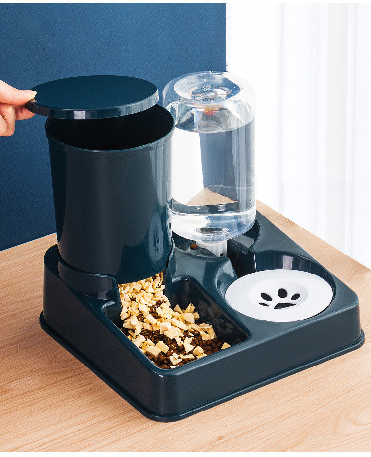 Automatic Pet Feeding Bowl Combined Food And Water Dispenser