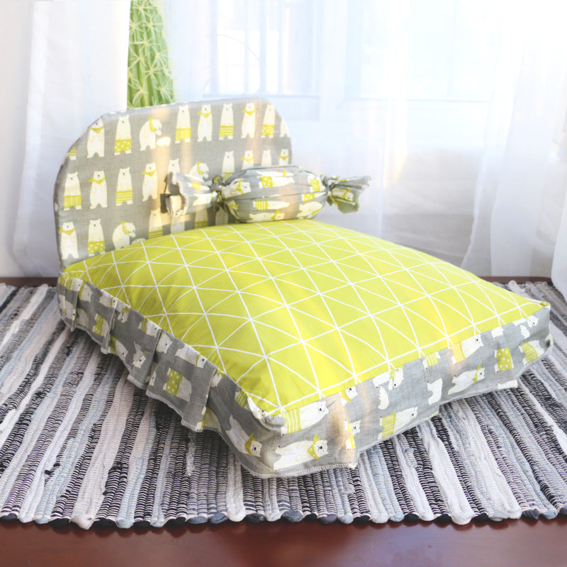 Plush Teddy Style Small Pet Bed For Comfortable Rest